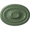 Ekena Millwork Saverne Ceiling Medallion, Hand-Painted Athenian Green, 18 1/2"W x 13 1/2"H x 1 7/8"P CM18SAAGF - alternate 1
